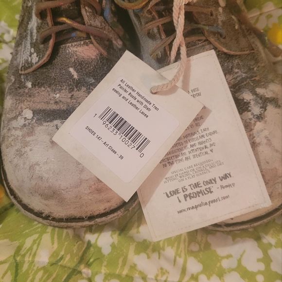 Original magnolia pearl "Trent painter boots"Sold out on site. Worn 3 times. - Picture 15 of 15